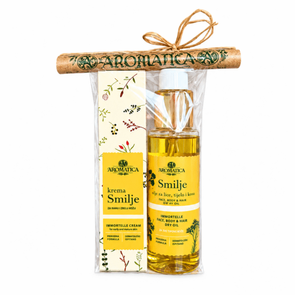 Immortelle gift - dry oil and face cream 25 ml