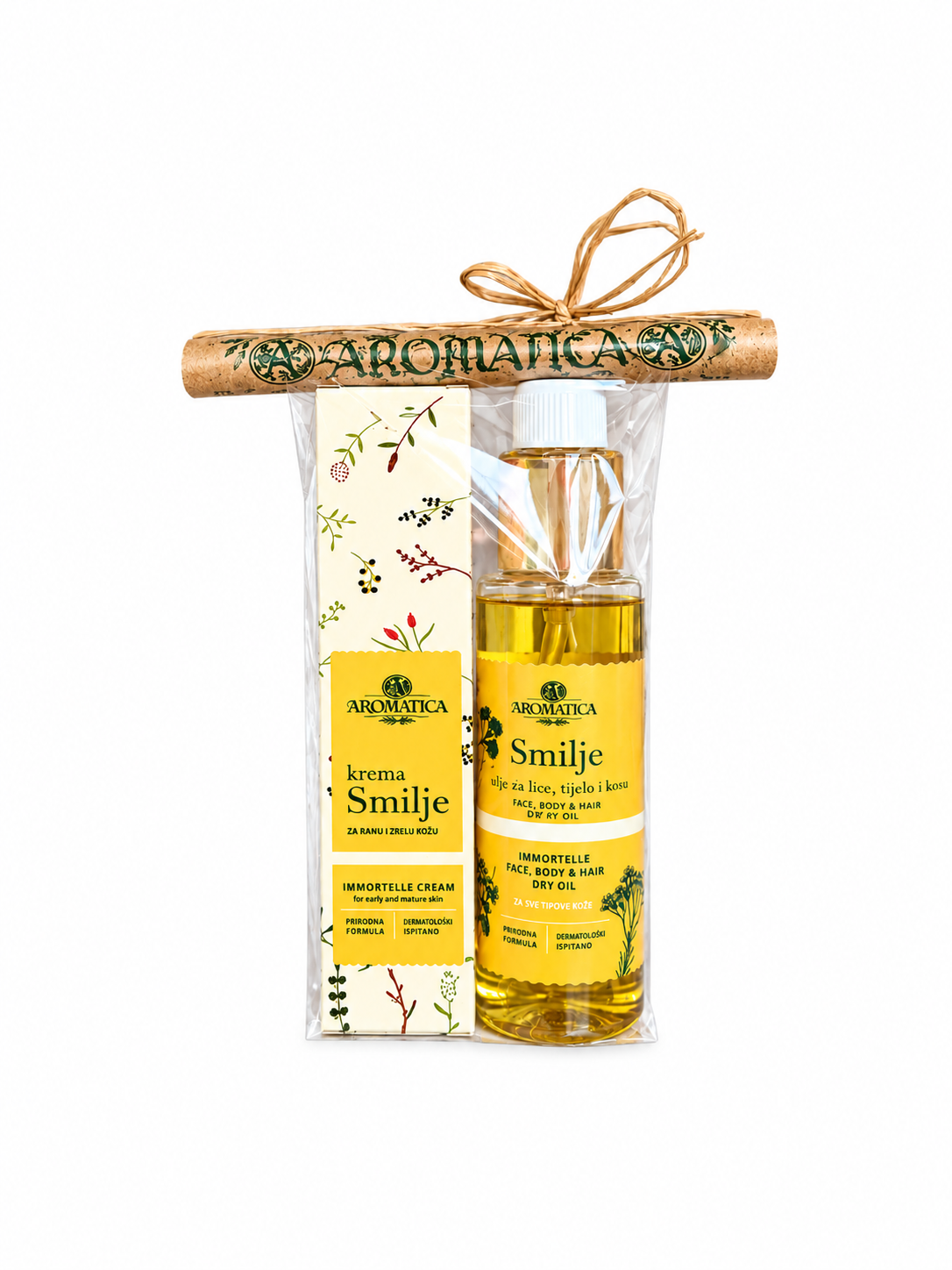Smilje poklon suho ulje i smilje krema 25 ml